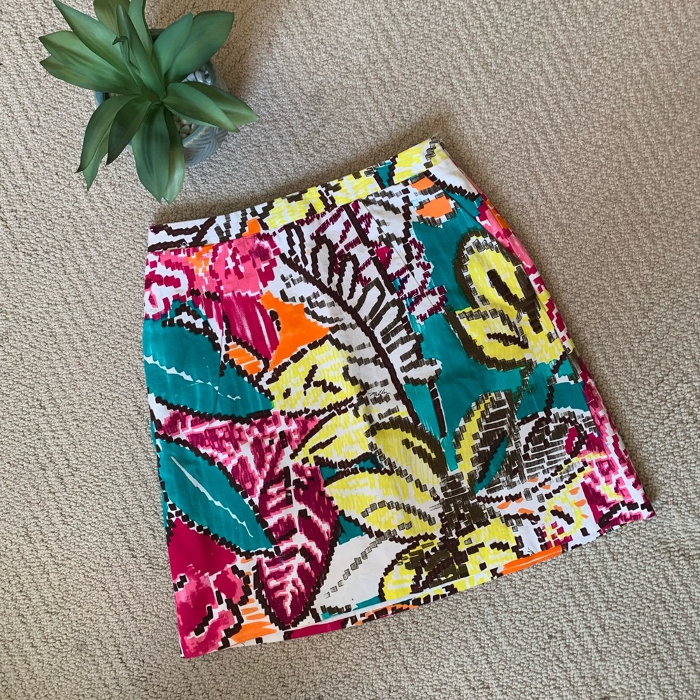 Milly of New York Printed Mini Skirt  Size 4